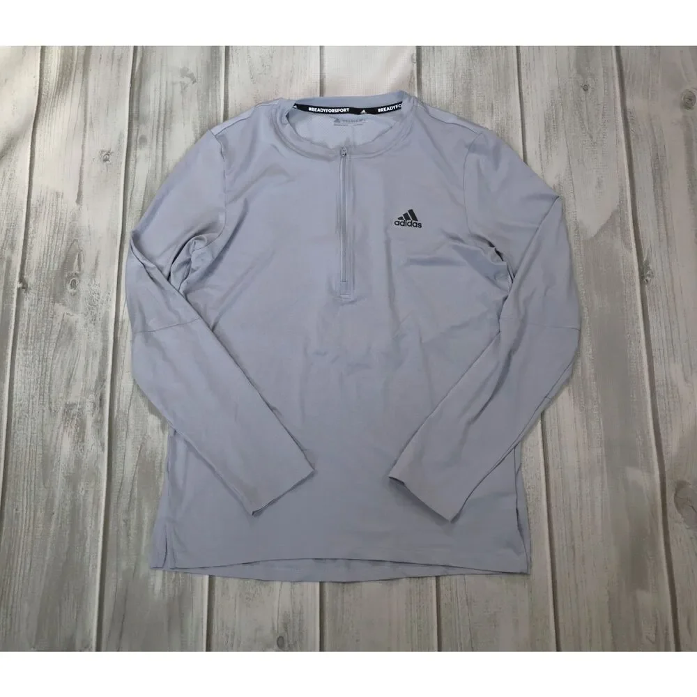 Adidas Men's Lightweight Quarter Zip Golf AeroReady Breathable Pullover Size M